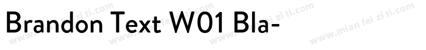 Brandon Text W01 Bla字体转换